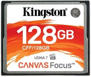 Kingston Canvas Focus 128 GB (CFF/128GB) CompactFlash kullananlar yorumlar